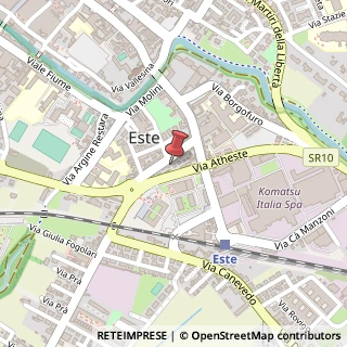 Mappa Via Cesare Battisti, 24, 35042 Este, Padova (Veneto)