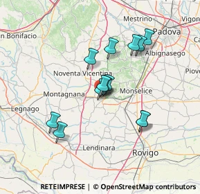 Mappa Via Roma Ovest, 35045 Ospedaletto Euganeo PD, Italia (11.40769)