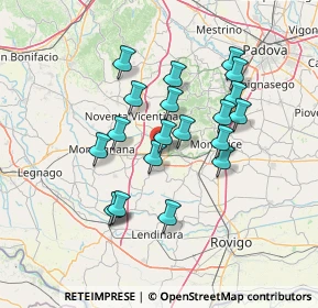 Mappa Via Roma Ovest, 35045 Ospedaletto Euganeo PD, Italia (12.31)