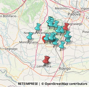 Mappa Via Roma Ovest, 35045 Ospedaletto Euganeo PD, Italia (10.5075)