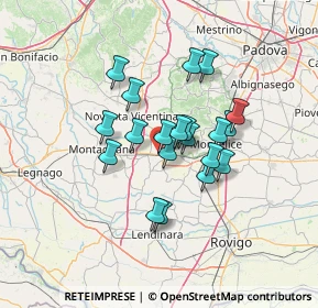 Mappa Via Roma Ovest, 35045 Ospedaletto Euganeo PD, Italia (10.1675)