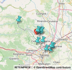 Mappa Case Sparse, 10073 Ciriè TO, Italia (10.85091)