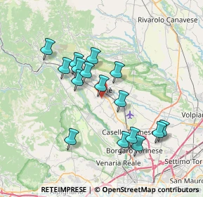 Mappa Case Sparse, 10073 Ciriè TO, Italia (6.66813)
