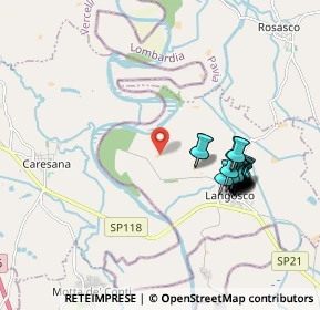 Mappa SC Caresana, 27030 Langosco PV, Italia (1.85)