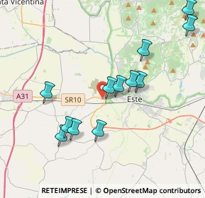 Mappa Via Altura, 35042 Este PD, Italia (3.95333)