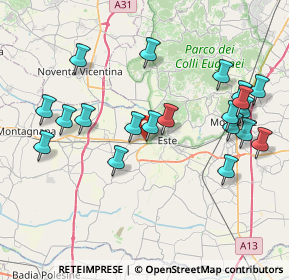 Mappa Via Altura, 35042 Este PD, Italia (8.4335)