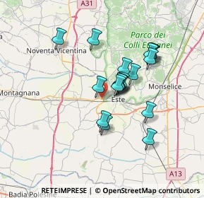 Mappa Via Altura, 35042 Este PD, Italia (5.64222)