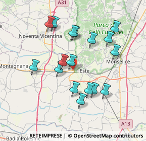 Mappa Via Altura, 35042 Este PD, Italia (7.01882)