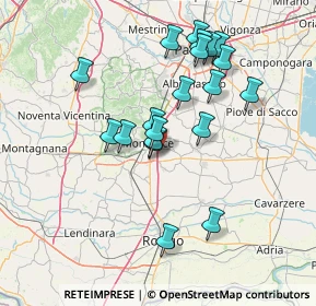 Mappa A13 Bologna - Padova, 35043 Monselice PD, Italia (13.6015)