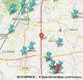 Mappa A13 Bologna - Padova, 35043 Monselice PD, Italia (3.0015)