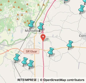 Mappa A13 Bologna - Padova, 35043 Monselice PD, Italia (5.93182)