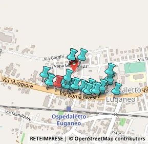 Mappa Via Papa Giovanni XXIII, 35045 Ospedaletto Euganeo PD, Italia (0.18077)