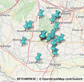 Mappa 35042 Este PD, Italia (10.9105)