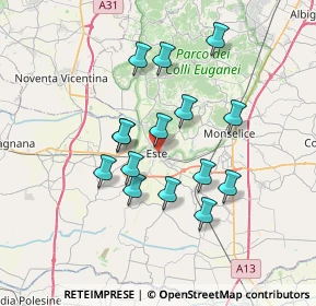 Mappa 35042 Este PD, Italia (6.05467)
