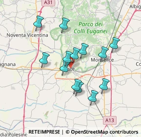 Mappa 35042 Este PD, Italia (6.17462)