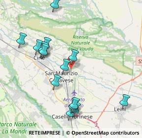 Mappa Via Gamberi, 10070 San Francesco Al Campo TO, Italia (4.204)