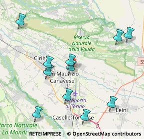 Mappa Via Gamberi, 10070 San Francesco Al Campo TO, Italia (4.48455)