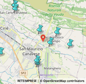 Mappa Via Gamberi, 10070 San Francesco Al Campo TO, Italia (2.66545)