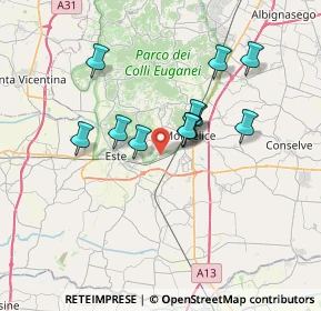 Mappa Via Motta, 35043 Monselice PD, Italia (5.5675)