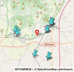 Mappa Via Motta, 35043 Monselice PD, Italia (3.7225)