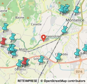 Mappa Via Motta, 35043 Monselice PD, Italia (3.0395)