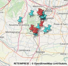 Mappa Via Motta, 35043 Monselice PD, Italia (10.8335)