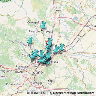 Mappa 10080 San Benigno Canavese TO, Italia (10.535)