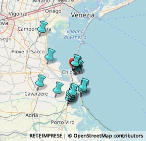 Mappa Fondamenta Merlin, 30015 Chioggia VE, Italia (9.75579)