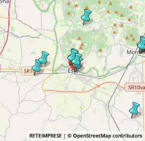 Mappa Via Molini, 35042 Este PD, Italia (4.34167)