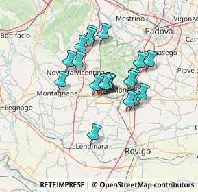 Mappa Via Cornaro, 35042 Este PD, Italia (10.2125)