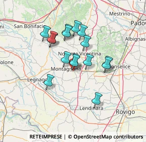 Mappa Via Calarzere, 35040 Megliadino San Fidenzio PD, Italia (11.22438)