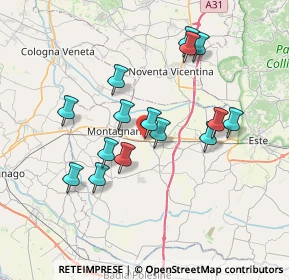 Mappa Via Calarzere, 35040 Megliadino San Fidenzio PD, Italia (6.62267)