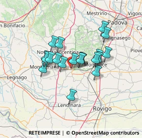 Mappa Via G. B. Ferrari, 35045 Ospedaletto Euganeo PD, Italia (10.114)