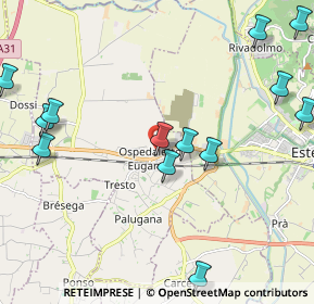 Mappa Via G. B. Ferrari, 35045 Ospedaletto Euganeo PD, Italia (2.60923)