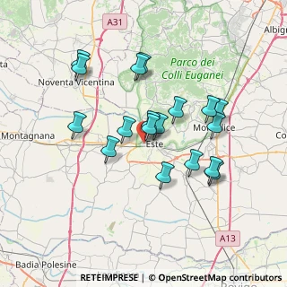 Mappa Via Girolamo Versori, 35042 Este PD, Italia (6.43278)
