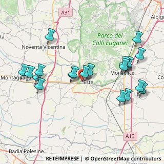 Mappa Via Girolamo Versori, 35042 Este PD, Italia (8.7365)