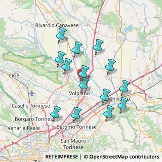 Mappa Via Edoardo Miaglia, 10080 San Benigno Canavese TO, Italia (6.82786)