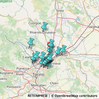 Mappa Via Trieste, 10080 San Benigno Canavese TO, Italia (10.513)