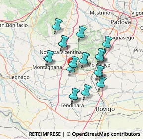 Mappa 35045 Ospedaletto Euganeo PD, Italia (10.8905)