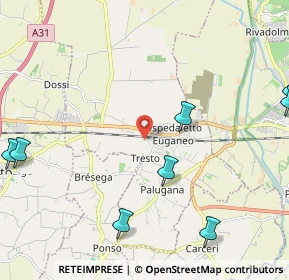 Mappa 35045 Ospedaletto Euganeo PD, Italia (3.43167)