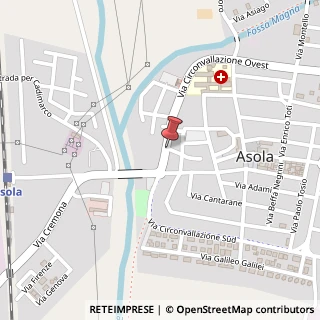 Mappa Via Circonvallazione Ovest,  5, 46041 Asola, Mantova (Lombardia)
