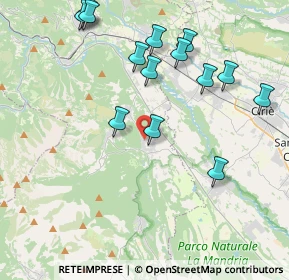 Mappa Via Castello, 10070 Fiano TO, Italia (4.41143)