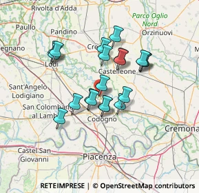 Mappa Via Giuseppe Garibaldi, 26823 Castiglione D'adda LO, Italia (11.15)