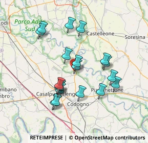 Mappa Via Giuseppe Garibaldi, 26823 Castiglione D'adda LO, Italia (6.63684)