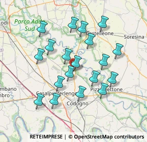 Mappa Via Giuseppe Garibaldi, 26823 Castiglione D'adda LO, Italia (6.85947)