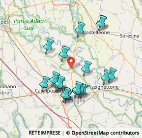 Mappa Via Giuseppe Garibaldi, 26823 Castiglione D'adda LO, Italia (6.897)