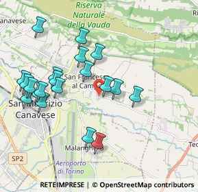 Mappa Via Megliassoni, 10070 San Francesco Al Campo TO, Italia (2.0085)