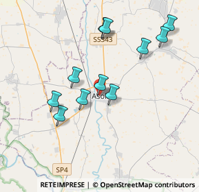 Mappa Via Giuseppe Mazzini, 46041 Asola MN, Italia (3.60818)