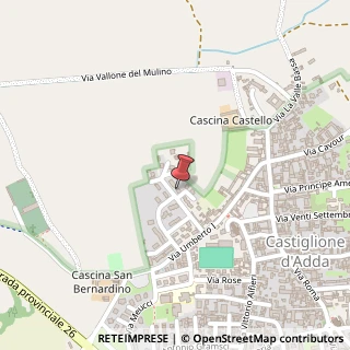 Mappa Via Guglielmo Marconi, 30, 26823 Castiglione d'Adda, Lodi (Lombardia)