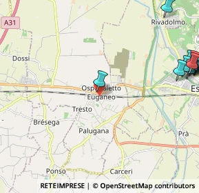 Mappa Via IV Novembre, 35045 Ospedaletto Euganeo PD, Italia (3.33)